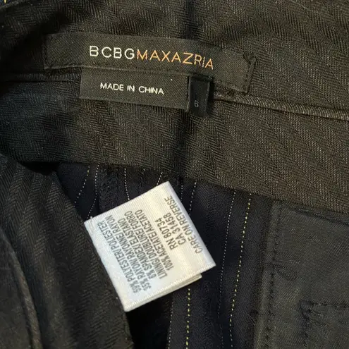 BCBG MaxAzria Cropped Pinstripe Slacks – Size 6, Low Rise