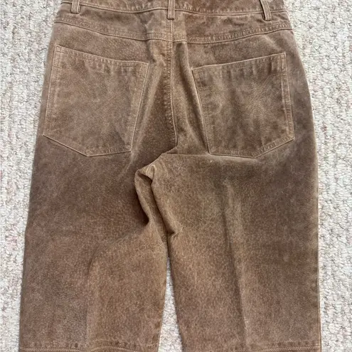 Etcetera Vintage Women 100% Genuine Leather Pans Size 2 Brown. #213