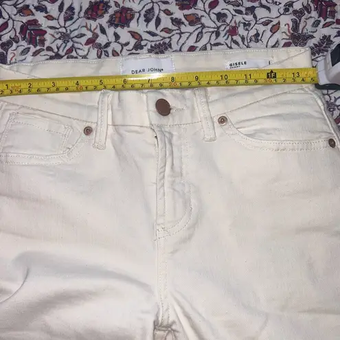 Dear John Gisele High Rise Skinny Off White Jeans Size 27