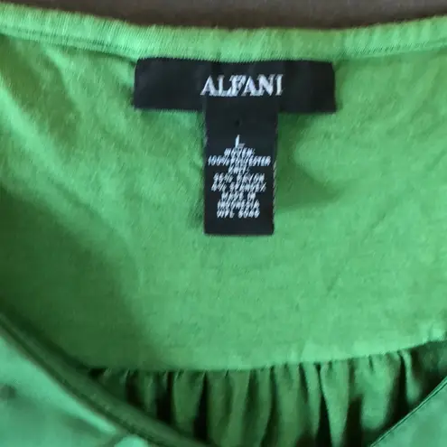 Alfani Green Tank Top Size Large