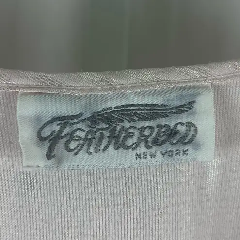 Vintage Featherbed New York Large Satin Baby Pink 80's 90's Nightgown Grannycore