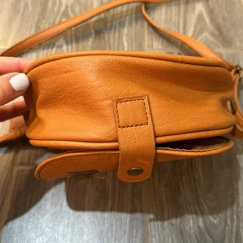 Roxy brown leather small crossbody purse bag