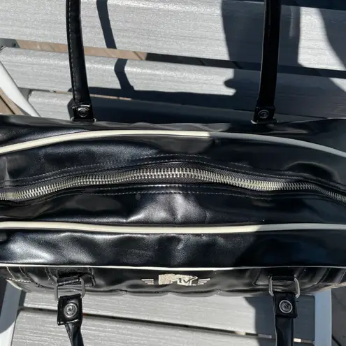 MTV Brand MTV Vintage black faux leather large purse