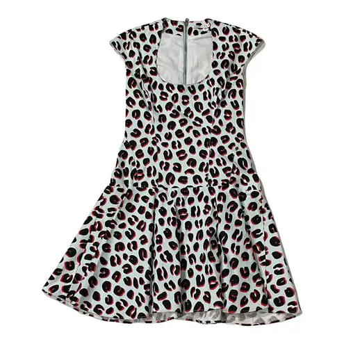 Veronica Beard Blue Leopard Print Dress - 2