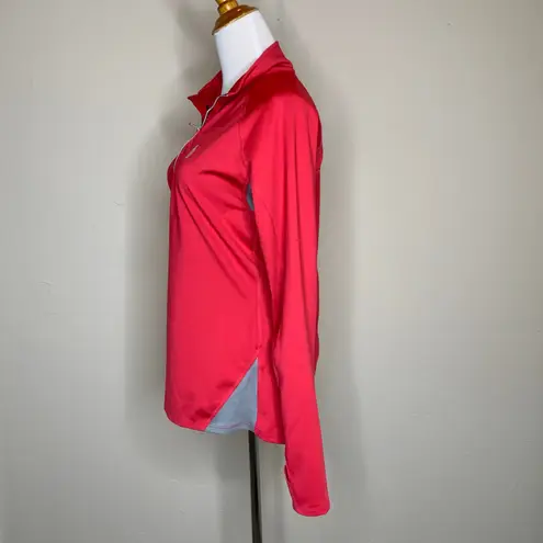 Title Boxing Pink Gray 1/4 Zip Pullover Sz Small