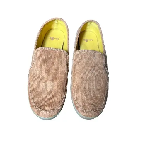 Sanuk  Pair o Dice Size 8 Corduroy Slip-on Shoes Light Brown Women’s EUC #S53-5