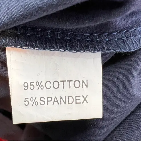 Slog Navy Blue Medium Scoopneck Faux Button Front Pullover Dress with 2 …