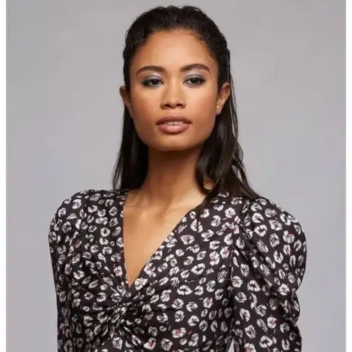 New! Bailey 44 Olivia Puff-Sleeve Leopard Print Dress, women size 0
