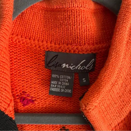 Lisa Nichols Vintage 90s Knit Elephant Vest Orange Tassel Whimsigoth Boho