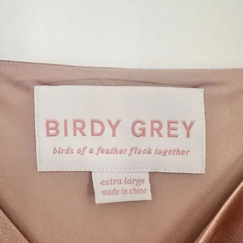 Birdy Grey Birdy grey Dress Lisa Long Satin X-large Rose Gold Wedding guest Prom Party