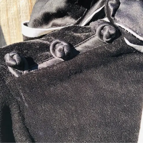 Johnny Was Silly soft Velvet Embroidered.Pearls Puff Sleeves Tunic