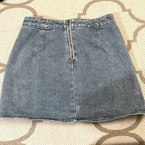 PacSun  Mini Jean Skirt with curved hem