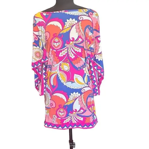 Trina Turk NWT  Sevilla Tunic Cover-Up Dress – Small Psychedelic 60s 70s style