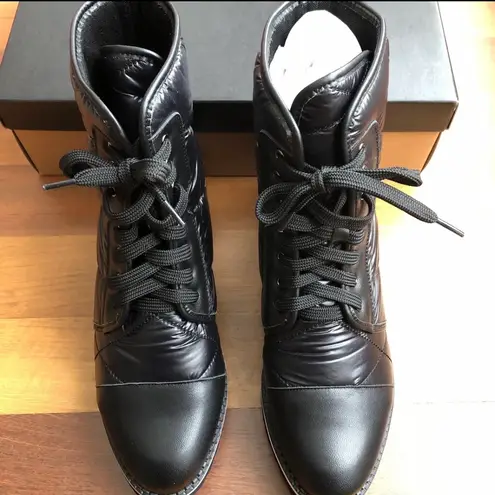 Puffy combat boot Black Size 8.5