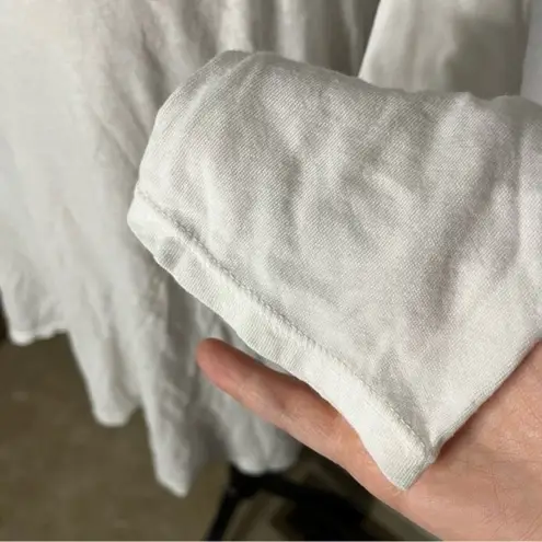 Mate the Label NWOT White Long Sleeve Raglan Sisterhood Tattoo Flowy Top sz S/M