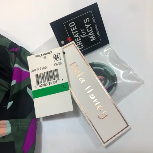 Hula Honey OLIVE Tropics Printed Tankini Swim Top