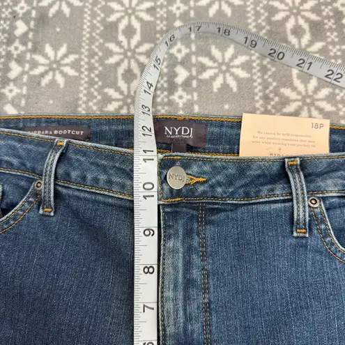 NYDJ NWT Barbara Bootcut Jeans Medium Wash Size 18 Petite