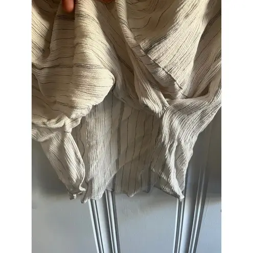 All saints penny stripe top size xs White