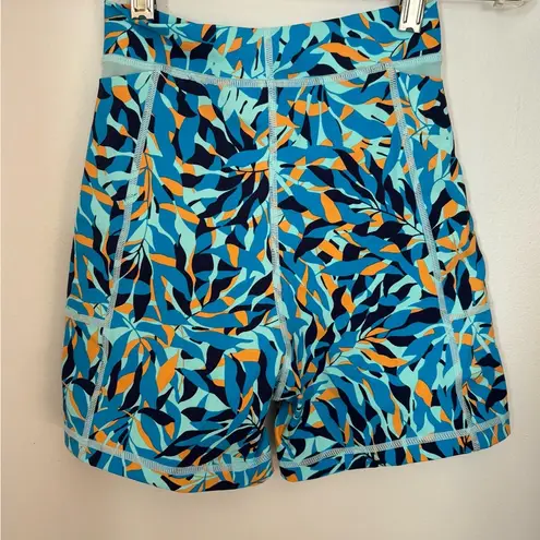 Aerie Offline by  blue printed bike shorts size S