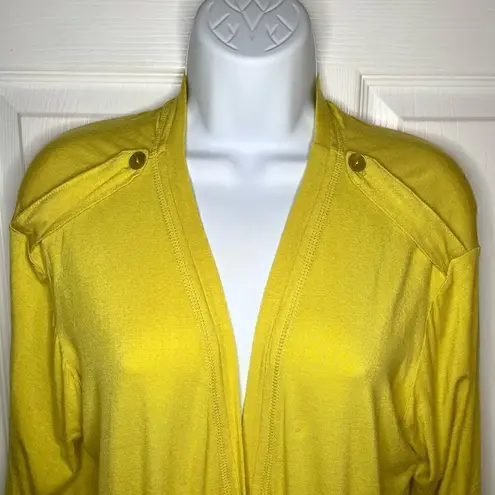 Des Rey South Africa Long Sleeve Knit Cardigan Chartreuse Yellow 38 (U.S. 10) Yellow