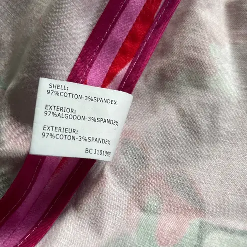 EUC Funky Floral Stretch Cotton Insight New York Jacket 14 Boho Indie Sleeze Pink