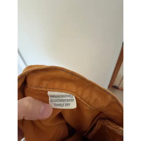 Vintage Roosert 70s Flare Orange/Rust Brown Cargo Pocket Flares Size 24