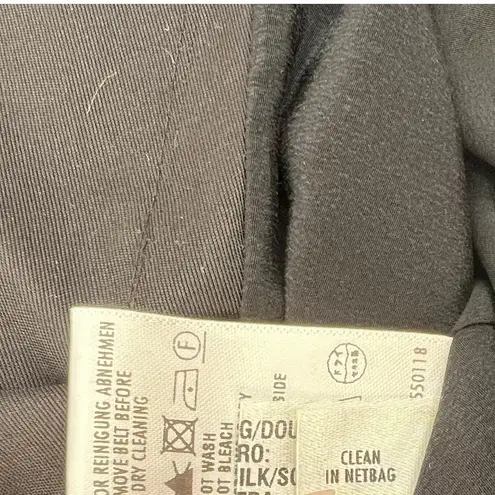 Escada Jacket Blazer Beaded Embellished Satin Peplum Ruffle Size 46 US 16 Black