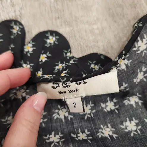 Sea New York Pascala Floral Mini Dress Size 2 Black