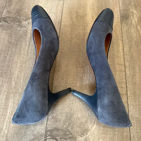 Brooks Brothers Suede Leather Cap Toe Pumps Classic Heels Size 10 Career Formal