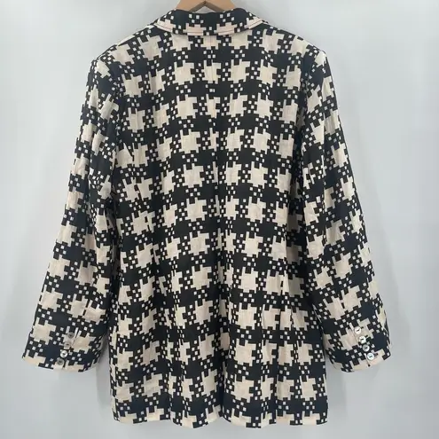 Tracy Reese HOPE FOR FLOWERS By Blazer Size Extra Large NWT Peaked Organic Linen - Image 6