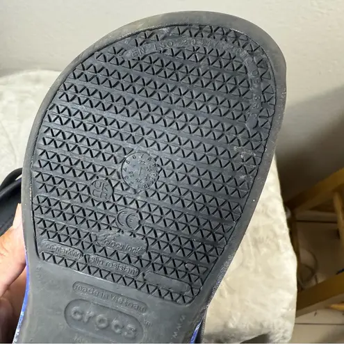 Crocs  at work unisex Black and Blue Clogs - Image 7