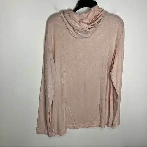 Zyia active boyfriend hoodie loungewear peach womens size small medium large XL