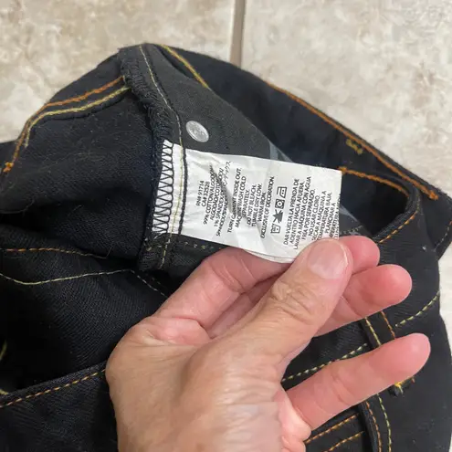 AX Armani Exchange Womens Black Jeans Straight Leg Stitch Detail USA Size P0