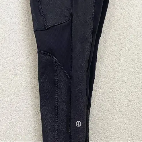 Lululemon  Black Denim Riding Pant Legging 6