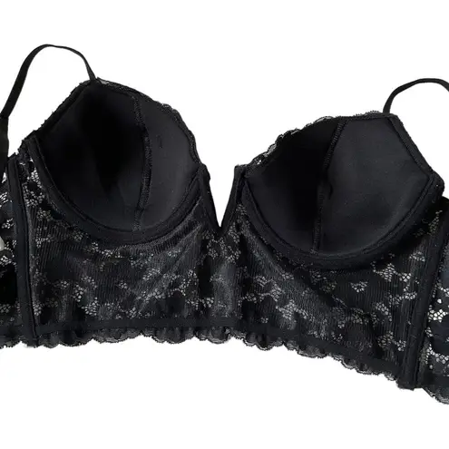 Nue Garage Black Lace Underwired Bralette Women's Size Medium NWOT | 51