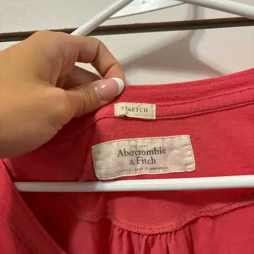 Abercrombie & Fitch Abercrombie Y2K Pink Babydoll Top