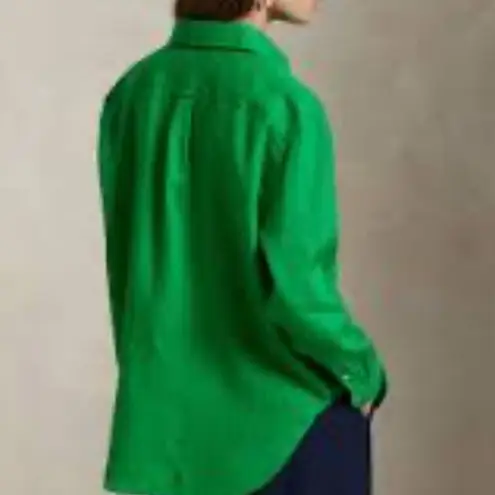 BIG DART Green Oversized Button Down Shirt