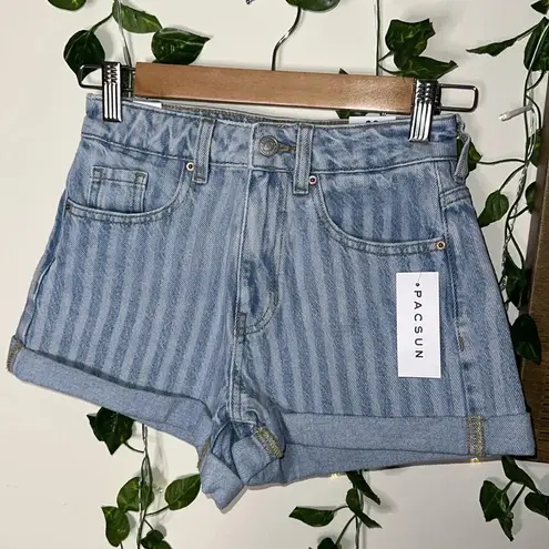 PacSun  Striped Mom Jean Shorts NWT