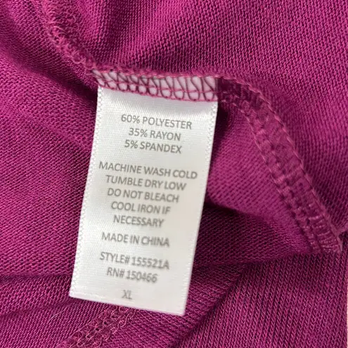 New Mix By 41 Hawthorn Purple Open Front Lightweight Cardigan Women’s Size XL