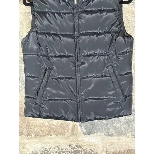 Pro Spirit Athletic Gear Puffer Vest Woman's Small Black Winter Fall Cozy