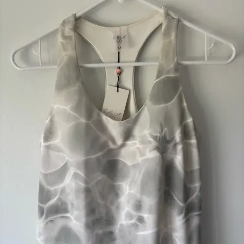 Calia Energize Exercise Dress Aquatic Neutral Active Dress Athletic Athleisure Gray Size M