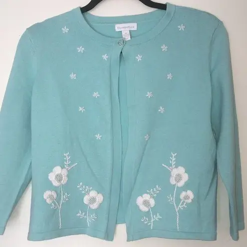 Charter Club Embellished Cardigan M