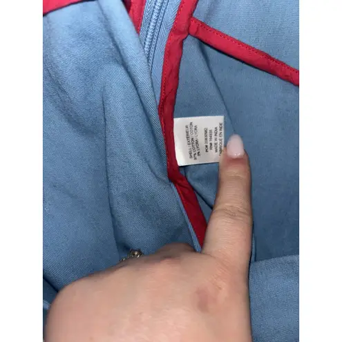 Frances Valentine Petrie Cotton Blend Pant in Blue size 12