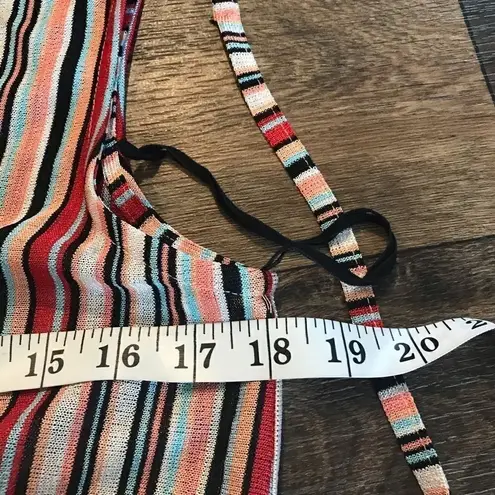 NWOT Zara trafalue Size small beach dress striped Brown