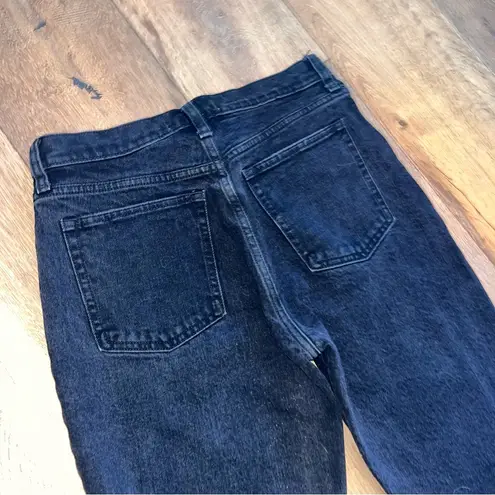 Abercrombie & Fitch Abercrombie 6S the mom high rise black jeans