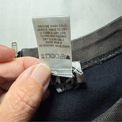 Prairie Underground Minimalist Long Sleeve Dress BodyCon Pockets Cotton Size L Gray Size M