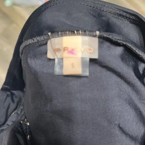 PilyQ New. water lily black lace high rise waisted bikini bottom. Size small