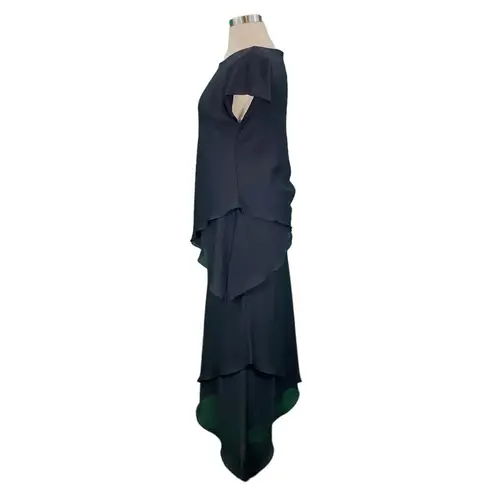 Jessica Howard 2 Piece Tiered Black Dress