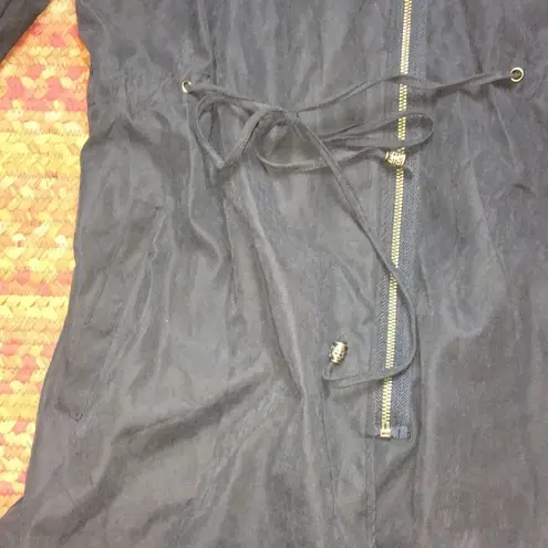 Poetry NWT NAVY LIGHT WEIGHT JACKET w HOOD