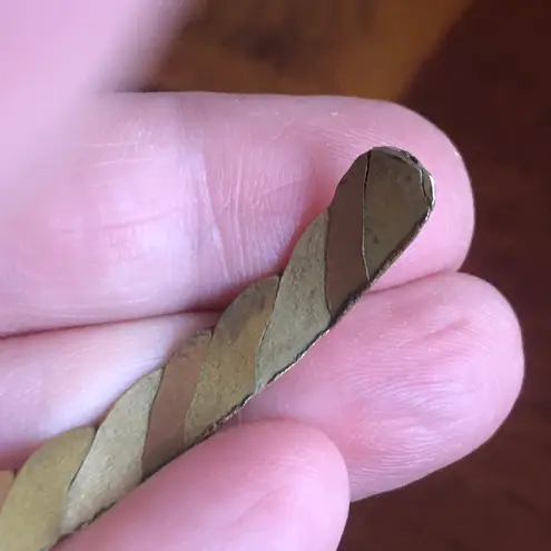 Ruby Vintage handcrafted genuine and opalite cabochon stone twist metal bracelet